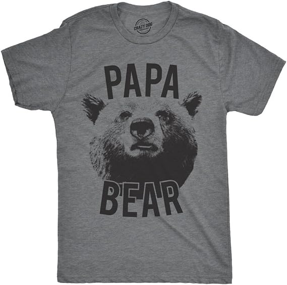 Mens Papa Bear T Shirt Funny Fathers Day Idea for Dad Papa Hilarious Husband